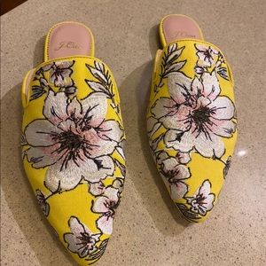 J. Crew yellow flats